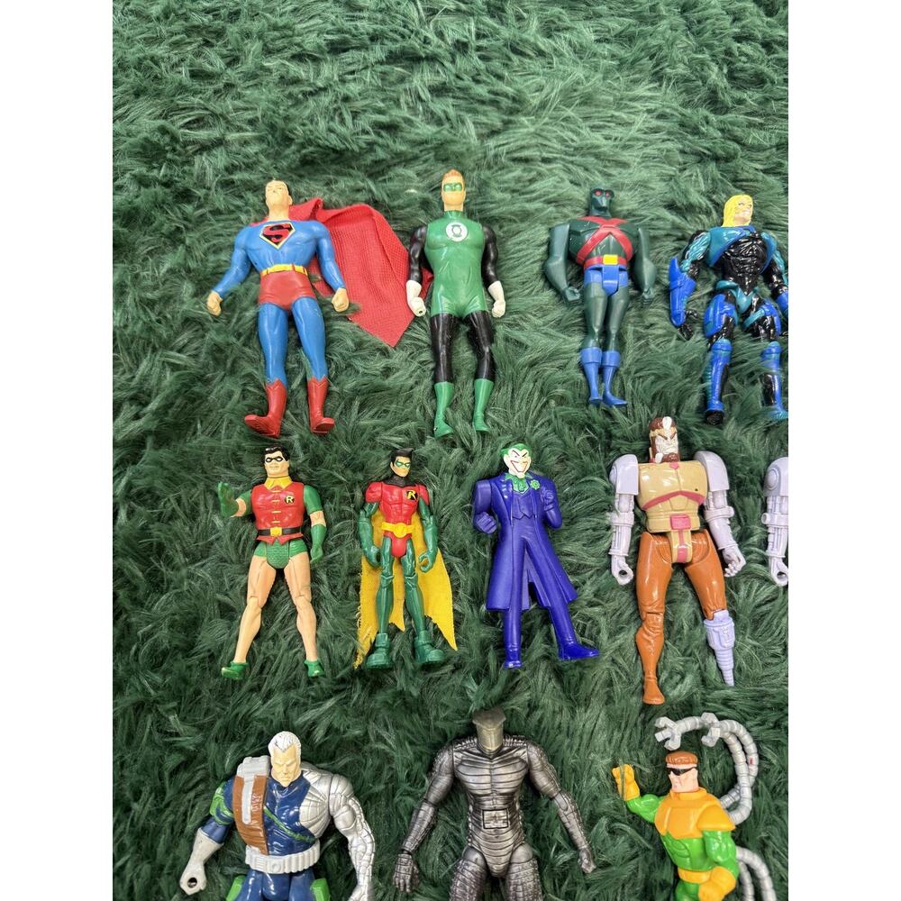 Vintage DC Marvel Comics Action Figures Lot 1990s Loose Superhero Villain Toy - Picture 2 of 7